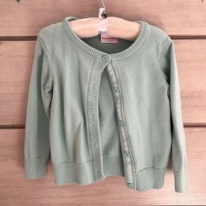 Mint green girls cotton sweater.